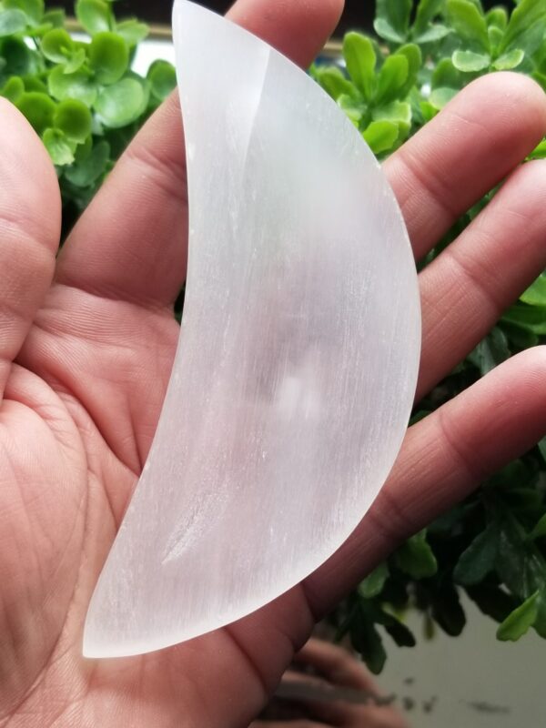 Half Moon Selenite Charging plate